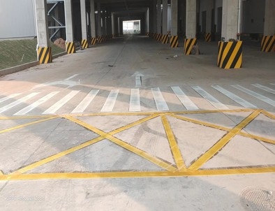 许昌许昌厂区道路标线施工