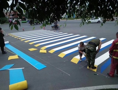 许昌许昌彩色路面标线施工